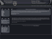 Tablet Screenshot of professionalsoldiers.com